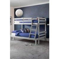 Julian Bowen Merlin Triple Sleeper Bunk Bed in Grey | Size: Single