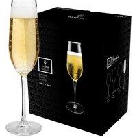 Argon Tableware Mayfair Crystal Champagne Flutes - 210ml - Pack of 24 in Clear