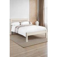 Julian Bowen Barcelona Low Footend Bed in White | Size: King