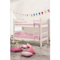 Julian Bowen Barcelona Bunk Bed in White | Size: Single