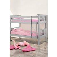 Julian Bowen Barcelona Bunk Bed in Grey | Size: Single