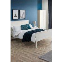 Julian Bowen Maine Bed in White | Size: Double