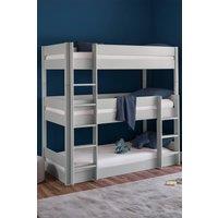 Julian Bowen Trio 3 Tier Triple Bunk Bed in Grey | Size: Single