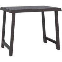 Berkfield Home Camping Table Anthracite 79x56x64 cm PP Wooden Look in Black | Size: 79 x 56 x 64 cm