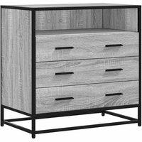 Berkfield Home Drawer Cabinet Grey Sonoma 70x41x70 cm Engineered Wood | Size: 70 x 41 x 70 cm