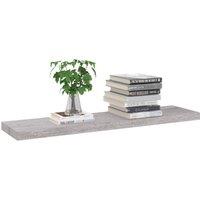 Berkfield Home Durable Floating Wall Shelves 2 pcs Concrete Grey 90x23.5x3.8 cm MDF