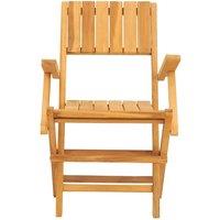 Berkfield Home Beautiful Folding Garden Chairs 8 pcs 55x61x90 cm Solid Wood Teak in Brown | Size: 55 x 61 x 90 cm