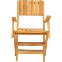 Berkfield Home Beautiful Folding Garden Chairs 6 pcs 55x61x90 cm Solid Wood Teak in Brown | Size: 55 x 61 x 90 cm
