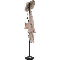 Berkfield Home Coat Stand Black 176 cm Powder-coated Iron