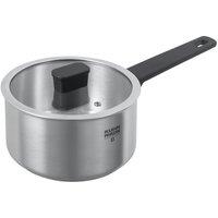 Kuhn Rikon Locarno Swiss Made Brushed Stainless Steel Induction Safe Saucepan, 20cm/3L in Silver