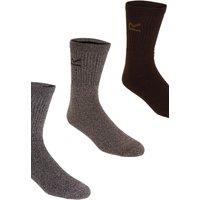 Regatta Men's 3 Pack Socks In A Box in Chocolate
