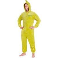 The Grinch Men's Fleece Onesie in Lime | Size: XL