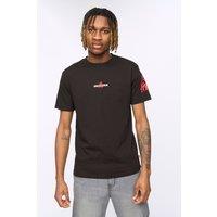 Kings Will Dream Men's Built 100% Cotton Regular Fit T-Shirt with Raised Graphics in Black | Size: Medium