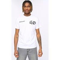 Kings Will Dream Men's Cartellio 100% Cotton Regular Fit T-Shirt with Back Graphic in White | Size: Large