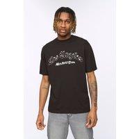 Kings Will Dream Men's Tribeny 100% Cotton Heavyweight Relaxed Fit Graphic T-Shirt in Black | Size: Medium