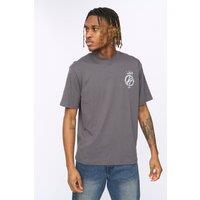 Kings Will Dream Men's Kayspray 100% Cotton Heavyweight Loose Fit T-Shirt in Grey | Size: Large