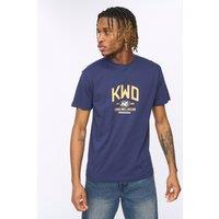 Kings Will Dream Men's Tattooed 100% Cotton Regular Fit Graphic T-Shirt in Navy | Size: Large