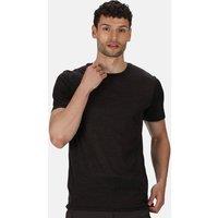 Regatta Men's Fingal Edition Short Sleeved Marl T-Shirt in Jet Black | Size: 4XL