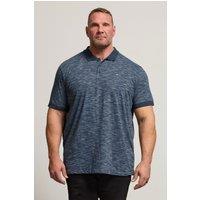 BadRhino Men's Slub Polo Shirt in Blue | Size: 4XL