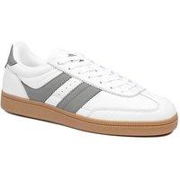 Pavers Men's Casual Leather Lace Up Trainers in White | Size: 7