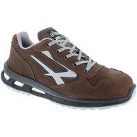 U-Power Men's Tiki ESD S3S Lace-Up Nubuck Safety Trainers in Brown | Size: 7