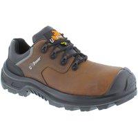 U-Power Men's Moska Uk ESD S3S Waterproof Leather Safety Shoes in Brown | Size: 6.5