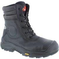 U-Power Men's Leopard UK S3 Thinsulate Vibram Safety Work Boots in Black | Size: 6