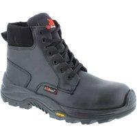 U-Power Men's Mercia S3S Lace-Up Leather Vibram Safety Boots in Black | Size: 12