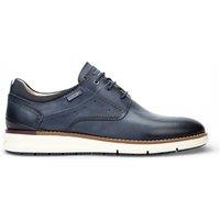 Infinity Leather Men's Pikolinos Leather Lace-Up Sneaker Trainers Shoes - Manacor in Blue | Size: 7