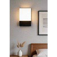 Living and Home Outdoor Waterproof LED Wall Light in Black
