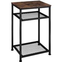 tectake Bedside Table York in Dark Brown