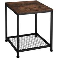 tectake Bedside Table Derby in Dark Brown