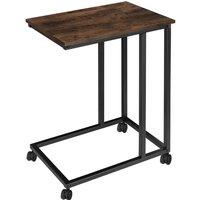 tectake Bedside Table Luton in Dark Brown