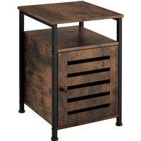 tectake Bedside Table Cork in Brown