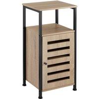 tectake Bedside Table Durham in Light Oak