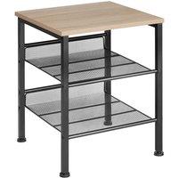 tectake Bedside Table Lincoln in Light Oak