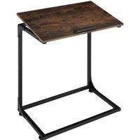 tectake Bedside Table Ruston in Dark Brown