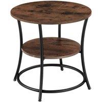 tectake Bedside Table Saint Louis in Dark Brown
