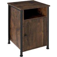 tectake Bedside Table Blackburn in Brown