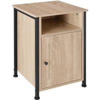 tectake Bedside Table Blackburn in Light Oak