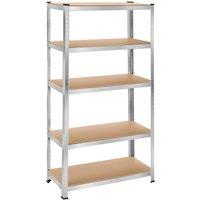 tectake Garage Shelving 1250 Kg - Silver