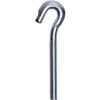 JCP CONSTRUCTION PRODUCTS Forged Hook Bolts Bzp - M6 x 50 - Box of 50 in Silver