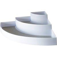 St Helens 3-Tier Corner Shelf Organiser in White
