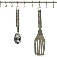 KitchenCraft Stainless Steel Utensil Hanging Rack in Silver