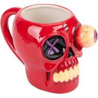 VFM e-Store Shaking Skull Wobble Mug Funny Hot Drink Cup Red 12cm x 10cm | Size: 12 cm x 10 cm