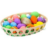 VFM e-Store Easter Basket Golden Egg Hunt Set 4.5cm x 20.5cm Multicolour X 1 | Size: 4.5 cm x 20.5 cm