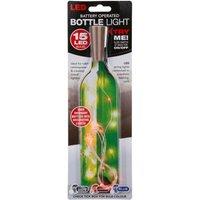 VFM e-Store Red Mini Bottle Lights 15 Battery Operated LEDs With Cork Stopper