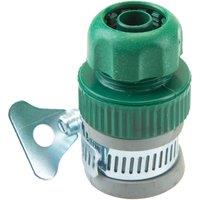 VFM e-Store Half Inch Tap Connector Hose Pipe Adjustable Clip Roots & Shoots in Green