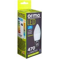 VFM e-Store Cool White Candle 5W Bayonet Base Classic LED Frosted Light Bulb
