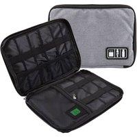 VFM e-Store Travel Case Organiser Phones Tablets Passport, Accessories Holder in Grey
